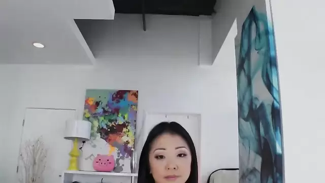 Thick cock in a Korean girl's ass 